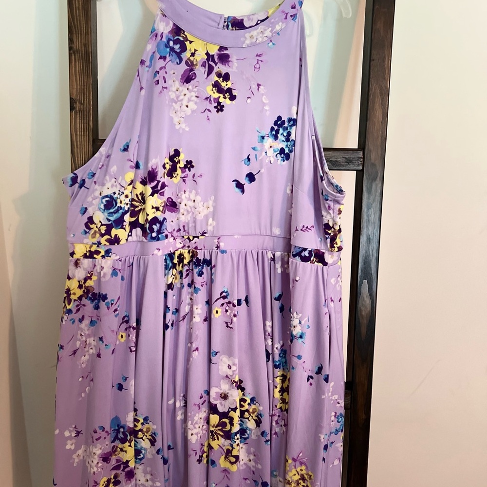 Torrid Purple Floral Casual Dress